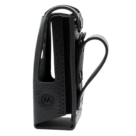 PMLN8666A PMLN8666 - Motorola Hard leather carry case with 3" with fixed belt loop for the non-keypad model