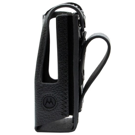 PMLN8663A PMLN8663 - Motorola Hard leather carry case with 3" with fixed belt loop for the limited keypad model