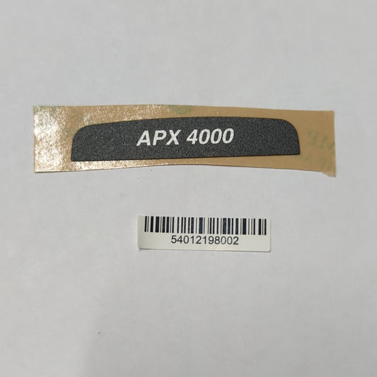 54012198002 - Motorola LABEL, BACK APX4000