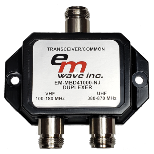 EM-MBD41000-NJ - E/M Wave Duplexer 108-180 / 380-870 Mhz