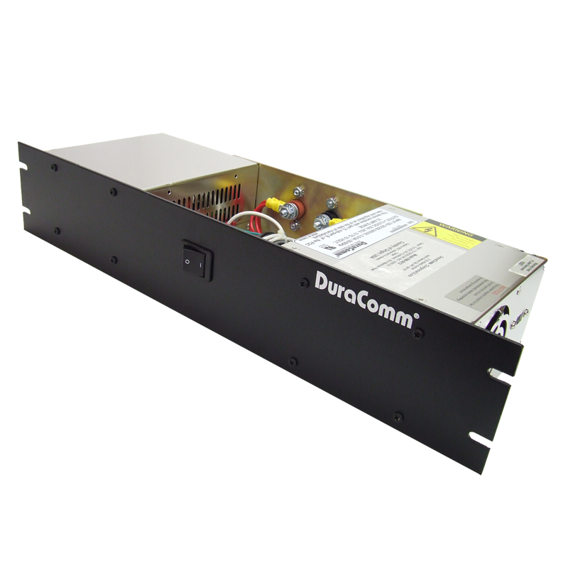 RM-1248 - DuraComm Rack Mount Power Supply 48Vdc 12 Amp - 120v