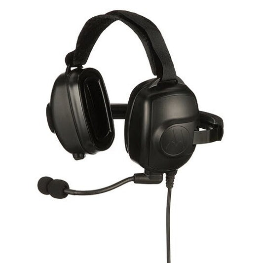 PMLN6763A PMLN6763 - Motorola Heavy-Duty, Behind-the-Head Headset With Noise-Canceling Boom Microphone