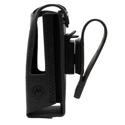 PMLN8665A PMLN8665 - Motorola Hard leather carry case with 3" with swivel belt loop for the non-keypad model