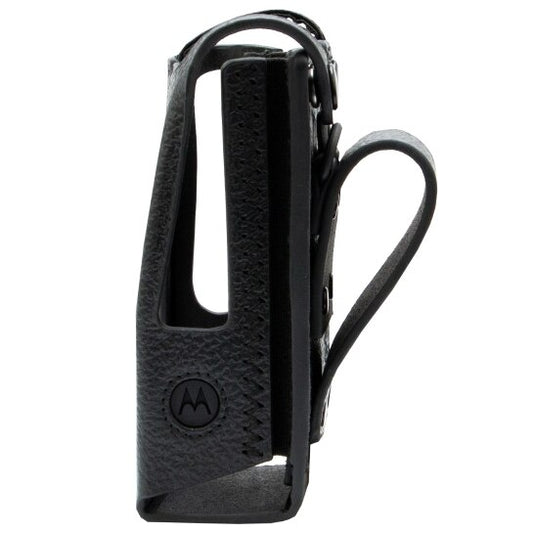 PMLN8663A PMLN8663 - Motorola Hard leather carry case with 3" with fixed belt loop for the limited keypad model
