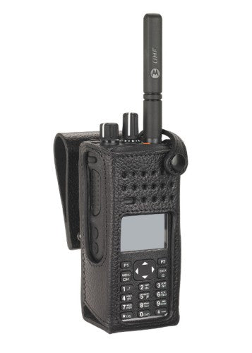 PMLN5840A PMLN5840 - Motorola Leather Carry Case, 3in Swivel, Limited and Full Keypad