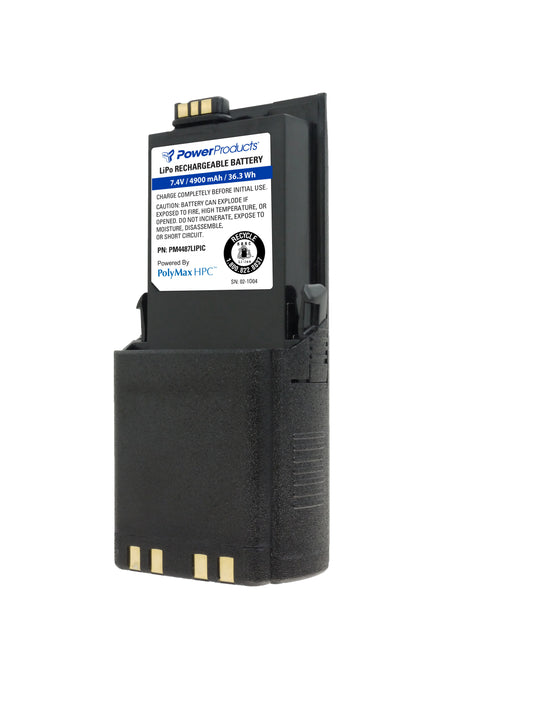 PM4487LIPIC - Power Products BATTERY FOR MOTOROLA APX6000 - 7.4V / 5100 mAh / 37.7 Wh / LiPo