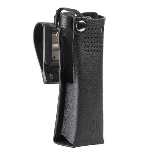 PMLN5877A PMLN5877 - Motorola Leather Carry Case with 2.75" swivel belt loop for medium batteries