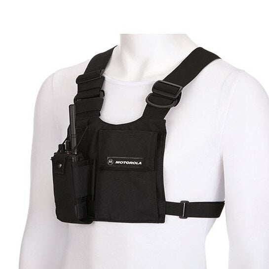 HLN6602A HLN6602 - Universal Chest Pack with Radio Holder, Pen Holder and Velcro Secured Pouch