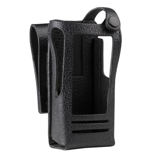 PMLN5020C PMLN5020 - MotoTRBO Hard Leather Carry Case with 3in Swivel Belt Loop for Display Radio