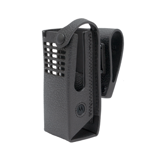 PMLN8302A PMLN8302 - Motorola Hard Leather Carry Case, 3" Swivel Belt Loop, Non Display