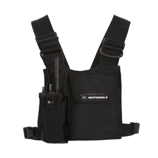 HLN6602A HLN6602 - Universal Chest Pack with Radio Holder, Pen Holder and Velcro Secured Pouch